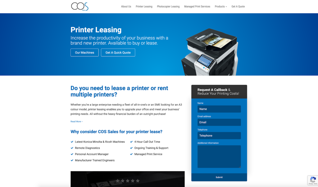 analysis of online business copy